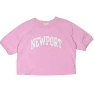 Gap teen dust pink Newport sweatshirt- short sleeves 10-12 year old girl